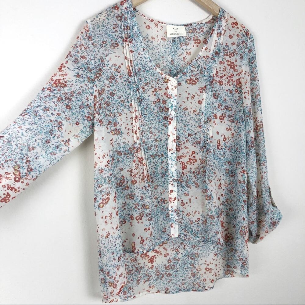 Pins & Needles Sheer Floral Blouse - Picture 3 of 8